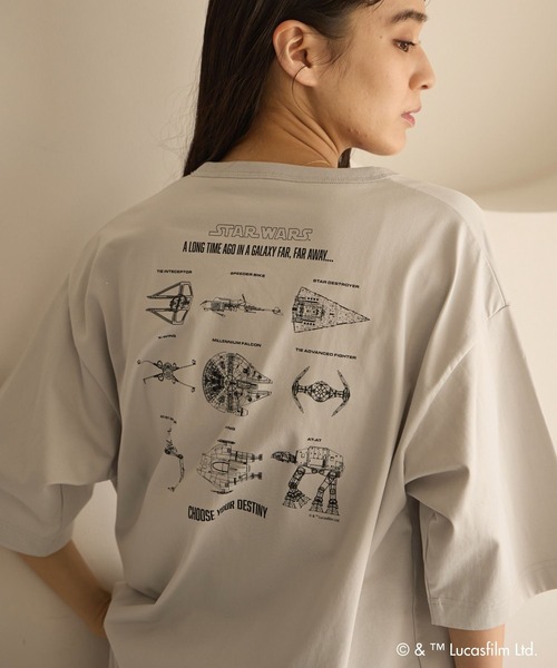 GLOBAL WORK（グローバルワーク）の「【STAR WARS(スター・ウォーズ)】ヘビロッTEE半袖/666031（Tシャツ/カットソー・メンズ・ホワイト系その他2/ブラック/ホワイト/ライトグレー・LARGE/MEDIUM）」の7枚目の写真