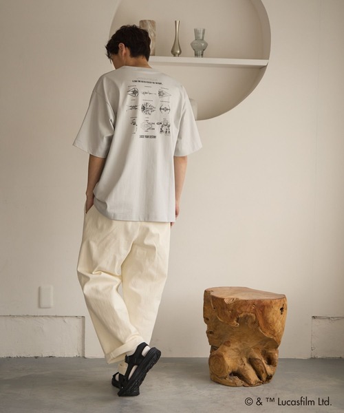 GLOBAL WORK（グローバルワーク）の「【STAR WARS(スター・ウォーズ)】ヘビロッTEE半袖/666031（Tシャツ/カットソー・メンズ・ホワイト系その他2/ブラック/ホワイト/ライトグレー・LARGE/MEDIUM）」の10枚目の写真