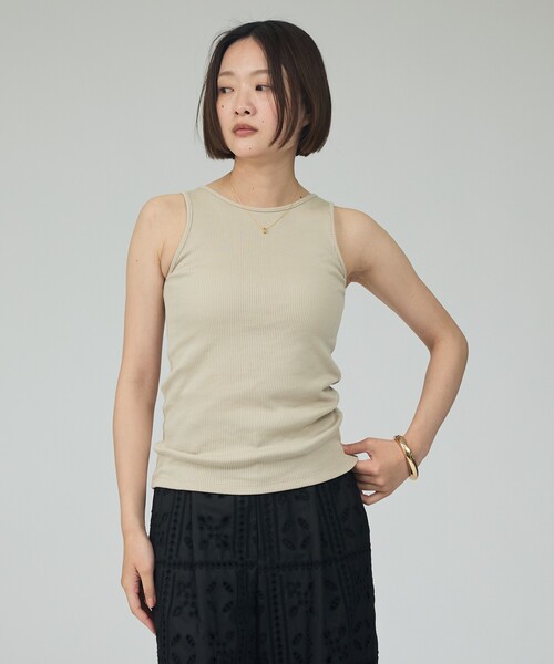 qualite（カリテ）の「※タンクトップ付き【接触冷感・吸水速乾・UVカット・防シワ】3WAYジョーゼットアメスリワンピ　夏服　きれいめ（ワンピース・レディース・ブラック/カーキ・38/36）」の3枚目の写真