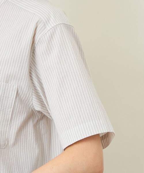 MACKINTOSH PHILOSOPHY(マッキントッシュ フィロソフィー)の「GREY LABEL コットンコードボイル バンドカラーシャツ(シャツ/ブラウス・レディース・ダークネイビー/ベージュ系その他4・2/6)」の9枚目の写真
