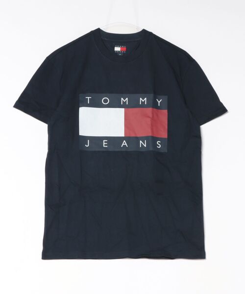 TOMMY HILFIGER(トミーヒルフィガー)の「TOMMY HILFIGER ロゴTシャツ(Tシャツ/カットソー・メンズ・ホワイト/ブラック/ネイビー・LARGE/MEDIUM/SMALL)」の3枚目の写真