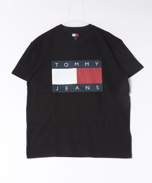 TOMMY HILFIGER(トミーヒルフィガー)の「TOMMY HILFIGER ロゴTシャツ(Tシャツ/カットソー・メンズ・ホワイト/ブラック/ネイビー・LARGE/MEDIUM/SMALL)」の1枚目の写真