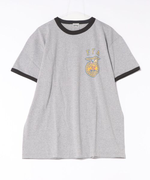 HOUSTON(ヒューストン)の「HOUSTON プリントリンガーTシャツ(FFA)(Tシャツ/カットソー・メンズ・グレー系その他/ホワイト系その他/ホワイト系その他2・MEDIUM/XX-LARGE/X-LARGE/LARGE)」の10枚目の写真