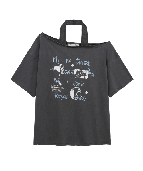 Midnight Move(ミッドナイトムーブ)の「2 vt set t (dark grey)(Tシャツ/カットソー・レディース・その他・FREE)」の1枚目の写真