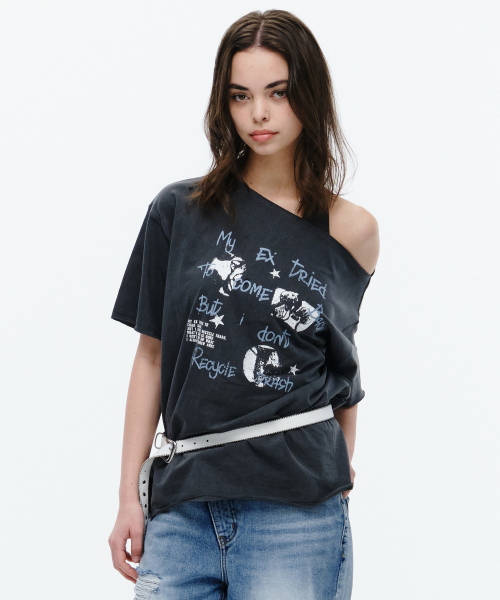 Midnight Move(ミッドナイトムーブ)の「2 vt set t (dark grey)(Tシャツ/カットソー・レディース・その他・FREE)」の4枚目の写真