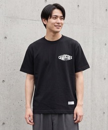 CAMPFREE（キャンプフリー）の「[キャンプフリー] CAMPFREE 半袖 6.2oz オープンエンド ロゴプリント コットンTシャツ（Tシャツ/カットソー）」