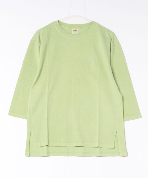 FRUIT OF THE LOOM(フルーツオブザルーム)の「/FRUIT OF THE LOOM/製品染め7分袖プルオーバー(Tシャツ/カットソー・メンズ・レッド/ミント/グリーン・LARGE/MEDIUM)」の3枚目の写真