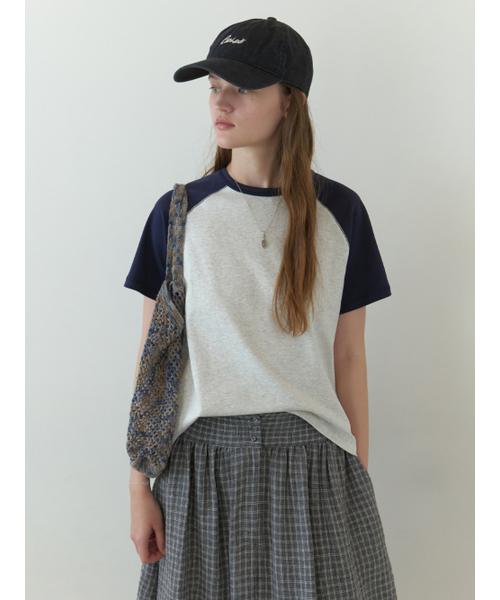 THEMITTEN（ザ・ミトン）の「[2nd] Brume half t-shirt (melange/navy)（Tシャツ/カットソー・レディース・その他・FREE）」の2枚目の写真