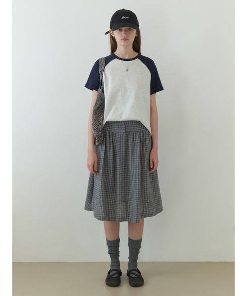 THEMITTEN（ザ・ミトン）の「[2nd] Brume half t-shirt (melange/navy)（Tシャツ/カットソー・レディース・その他・FREE）」の4枚目の写真