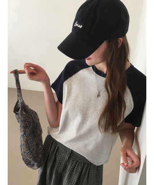 THEMITTEN（ザ・ミトン）の「[2nd] Brume half t-shirt (melange/navy)（Tシャツ/カットソー・レディース・その他・FREE）」の6枚目の写真
