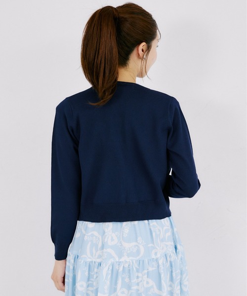 tocco closet(トッコ クローゼット)の「UVカット&接触冷感&ハンドウォッシュ♪ビジュー釦カーディガン(カーディガン/ボレロ・レディース・ネイビー/レッド/オフホワイト・M)」の15枚目の写真