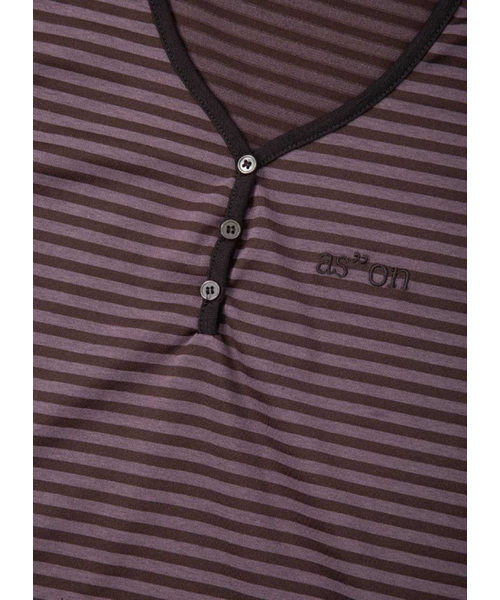 ASON(アズオン)の「CANDY STRIPE T / PURPLE(Tシャツ/カットソー・レディース・その他・FREE)」の4枚目の写真