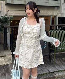 セール】【Lace Collection】レースミニニットワンピース（ワンピース