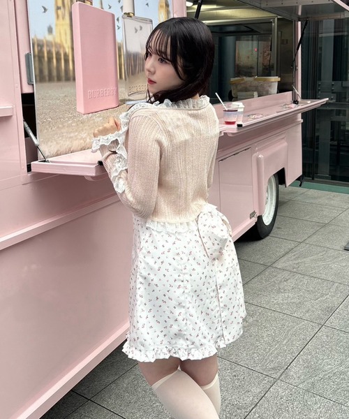 one after another NICE CLAUP（ワンアフターアナザーナイスクラップ）の「【omiyu企画】ボレロセットバックリボンワンピース（ワンピース・レディース・ブルー系その他/ピンク系その他/ブラック系その他・FREE）」の9枚目の写真