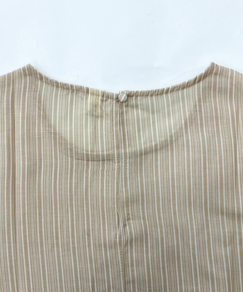 Cinderella(シンデレラ)の「トップス 夏 レディース Tシャツ ブラウス シャツ きれいめ カットソー カジュアル ゆったり 体型カバー オフィスカジュアル オーバーサイズ フレアスリーブ ボリューム袖 半袖 ミドル丈 春 夏 初秋 女性 可愛い 大人(シャツ/ブラウス・レディース・ベージュ/ブラック・FREE)」の16枚目の写真