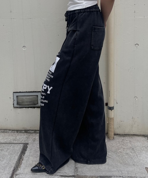 ROGER AND RAW(ロジャーアンドロウ)の「腰巻フェイクレイヤード スウェットパンツ(スウェットパンツ・レディース・ブラック/グレー/ネイビー・FREE)」の15枚目の写真