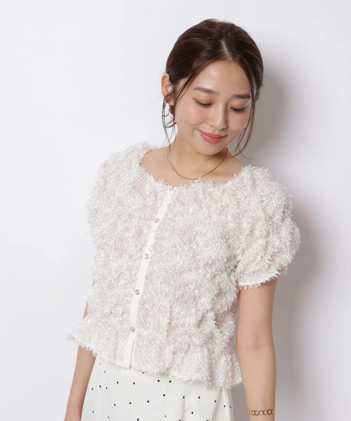 JUSGLITTY(ジャスグリッティー)の「パフシャーリングブラウス(シャツ/ブラウス・レディース・ホワイト・2)」の10枚目の写真