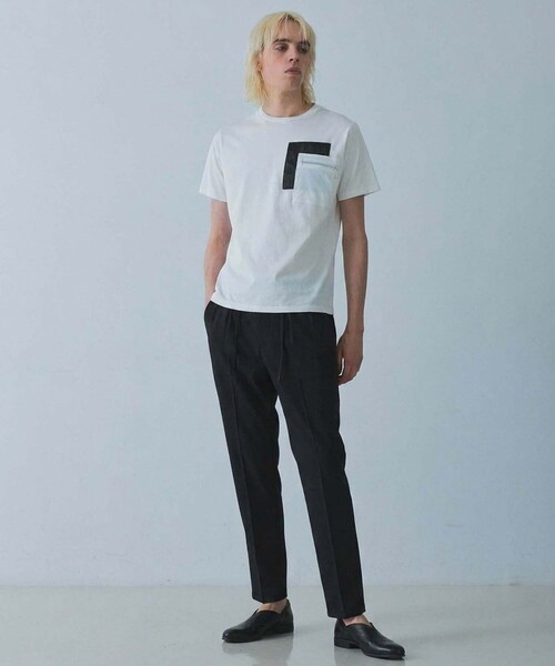 5351 POUR LES HOMMES（ゴーサンゴーイチプールオム）の「シャンブレー テーパードパンツ（スラックス・メンズ・ブラック/グレー・50/48/46/44）」の14枚目の写真