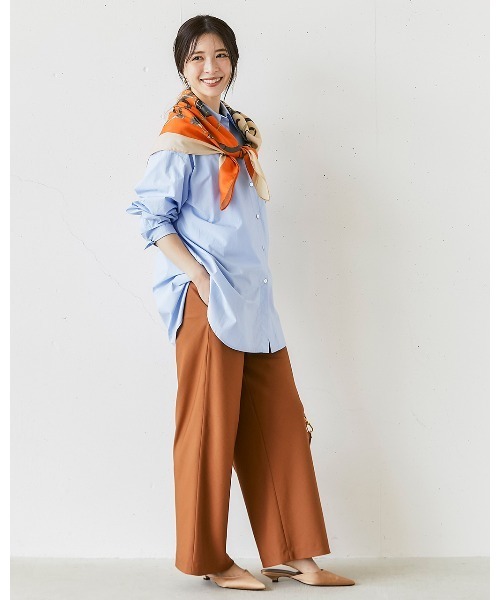 DoCLASSE( ドゥクラッセ)の「ビューティバイアスパンツⅡ/66cm(その他パンツ・レディース・ペールイエロー/ライトグレー/イエロー/ブラック/ブラウン/ネイビー/ブラウン系その他/ライトベージュ/キャメル/サックスブルー・9/11/13/7/5)」の9枚目の写真