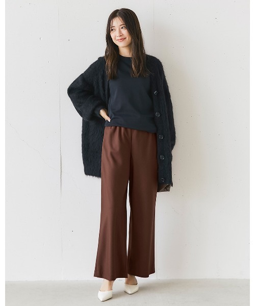 DoCLASSE( ドゥクラッセ)の「ビューティバイアスパンツⅡ/66cm(その他パンツ・レディース・ペールイエロー/ライトグレー/イエロー/ブラック/ブラウン/ネイビー/ブラウン系その他/ライトベージュ/キャメル/サックスブルー・9/11/13/7/5)」の3枚目の写真