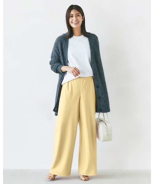 DoCLASSE( ドゥクラッセ)の「ビューティバイアスパンツⅡ/66cm(その他パンツ・レディース・ペールイエロー/ライトグレー/イエロー/ブラック/ブラウン/ネイビー/ブラウン系その他/ライトベージュ/キャメル/サックスブルー・9/11/13/7/5)」の10枚目の写真