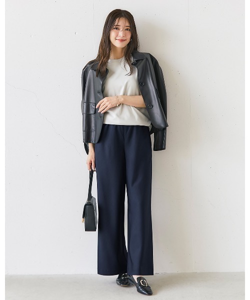 DoCLASSE( ドゥクラッセ)の「ビューティバイアスパンツⅡ/66cm(その他パンツ・レディース・ペールイエロー/ライトグレー/イエロー/ブラック/ブラウン/ネイビー/ブラウン系その他/ライトベージュ/キャメル/サックスブルー・9/11/13/7/5)」の16枚目の写真