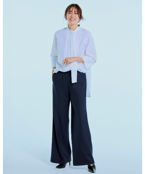 DoCLASSE( ドゥクラッセ)の「ビューティバイアスパンツⅡ/66cm(その他パンツ・レディース・ペールイエロー/ライトグレー/イエロー/ブラック/ブラウン/ネイビー/ブラウン系その他/ライトベージュ/キャメル/サックスブルー・9/11/13/7/5)」の17枚目の写真