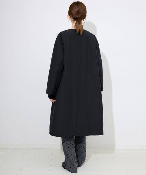 SLOBE IENA(スローブイエナ)の「《WEB限定/追加》中綿ストール付きノーカラーコート(その他アウター・レディース・カーキ/ブラック・36/38)」の15枚目の写真