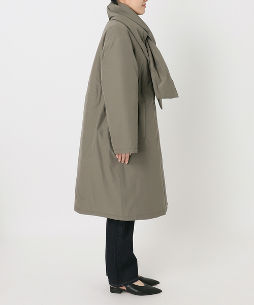 SLOBE IENA（スローブイエナ）の「《WEB限定/追加》中綿ストール付きノーカラーコート（その他アウター・レディース・カーキ/ブラック・36/38）」の22枚目の写真