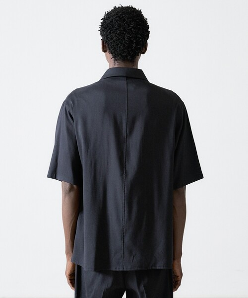 DESIGNWORKS(デザインワークス)の「【セットアップ対応】ミラクルストレッチ オープンカラー シャツ(シャツ/ブラウス・メンズ・サックスブルー/グレイッシュベージュ/ブラック/カーキ・46/48/50)」の22枚目の写真