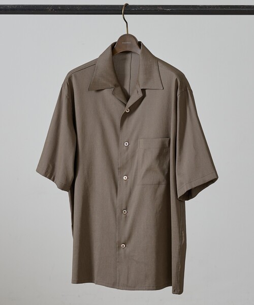 DESIGNWORKS(デザインワークス)の「【セットアップ対応】ミラクルストレッチ オープンカラー シャツ(シャツ/ブラウス・メンズ・サックスブルー/グレイッシュベージュ/ブラック/カーキ・46/48/50)」の11枚目の写真