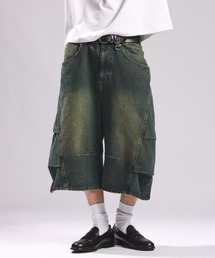 RAGEBLUE | 3D CURVE LONG HALF DENIM PANTS/3Dカーブロングハーフデニムパンツ(デニムパンツ)