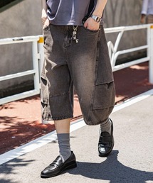 RAGEBLUE（レイジブルー）の「3D CURVE LONG HALF DENIM PANTS 3Dカーブロングハーフデニムパンツ（デニムパンツ）」