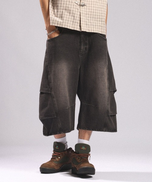 RAGEBLUE(レイジブルー)の「3D CURVE LONG HALF DENIM PANTS/3Dカーブロングハーフデニムパンツ(デニムパンツ・メンズ・ブラック/グレー/ブルー・MEDIUM/LARGE)」の18枚目の写真