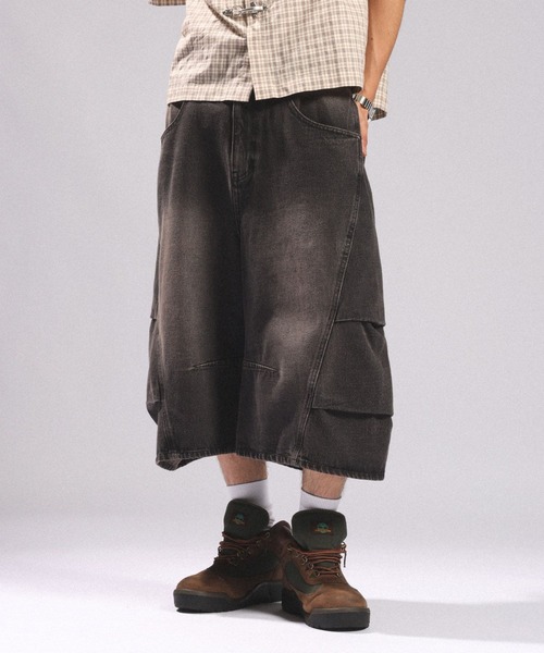 RAGEBLUE(レイジブルー)の「3D CURVE LONG HALF DENIM PANTS/3Dカーブロングハーフデニムパンツ(デニムパンツ・メンズ・ブラック/グレー/ブルー・MEDIUM/LARGE)」の19枚目の写真