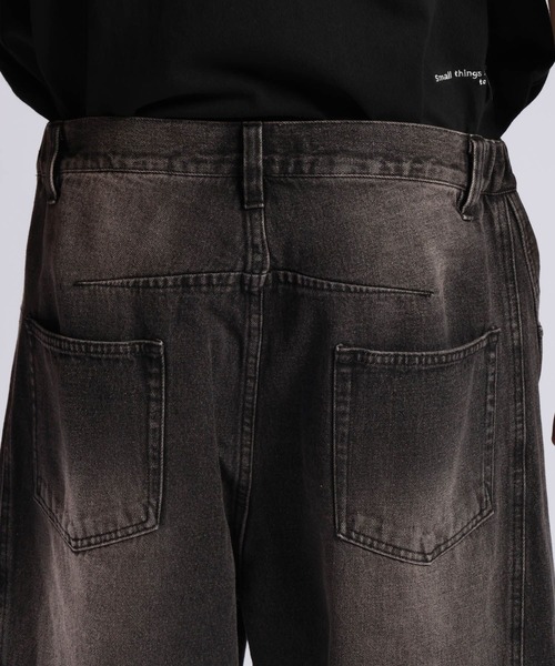 RAGEBLUE(レイジブルー)の「3D CURVE LONG HALF DENIM PANTS/3Dカーブロングハーフデニムパンツ(デニムパンツ・メンズ・ブラック/グレー/ブルー・MEDIUM/LARGE)」の5枚目の写真
