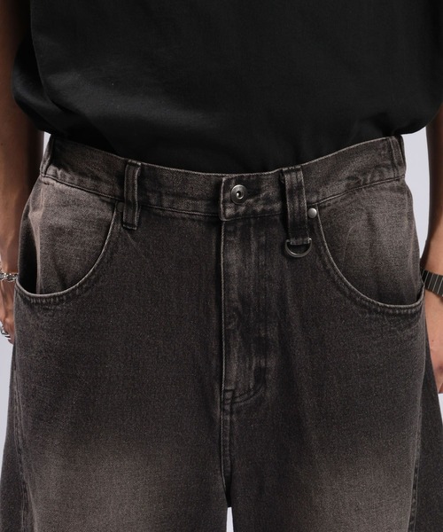 RAGEBLUE(レイジブルー)の「3D CURVE LONG HALF DENIM PANTS/3Dカーブロングハーフデニムパンツ(デニムパンツ・メンズ・ブラック/グレー/ブルー・MEDIUM/LARGE)」の7枚目の写真