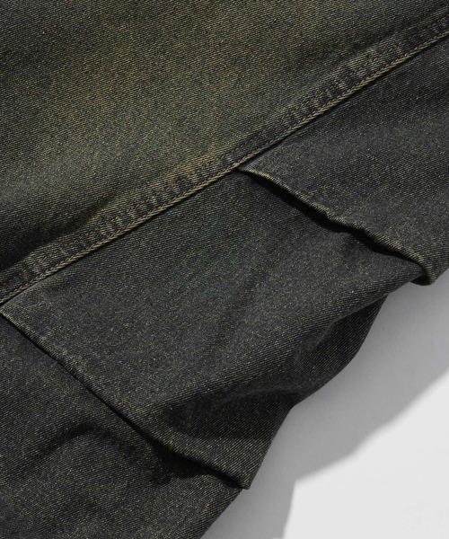 RAGEBLUE(レイジブルー)の「3D CURVE LONG HALF DENIM PANTS/3Dカーブロングハーフデニムパンツ(デニムパンツ・メンズ・ブラック/グレー/ブルー・MEDIUM/LARGE)」の13枚目の写真