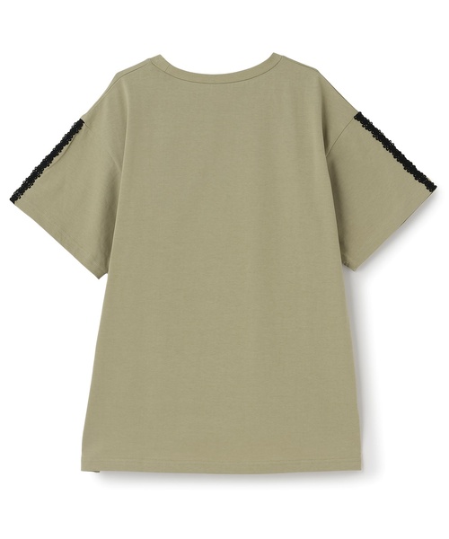 ANNA SUI mini(アナスイ・ミニ)の「【親子リンク】LADIES レース蝶ビッグT(Tシャツ/カットソー・レディース・パープル/ライトカーキ・F)」の6枚目の写真