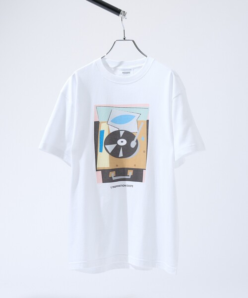 ABAHOUSE(アバハウス)の「【PABLO PICASSO】別注 インスパイアアート Tシャツ(Tシャツ/カットソー・メンズ・ホワイト系その他2/ホワイト系その他/ホワイト系その他3・46/48)」の2枚目の写真