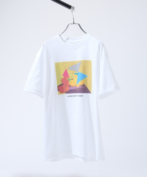 ABAHOUSE（アバハウス）の「【PABLO PICASSO】別注 インスパイアアート Tシャツ（Tシャツ/カットソー・メンズ・ホワイト系その他2/ホワイト系その他/ホワイト系その他3・46/48）」の6枚目の写真