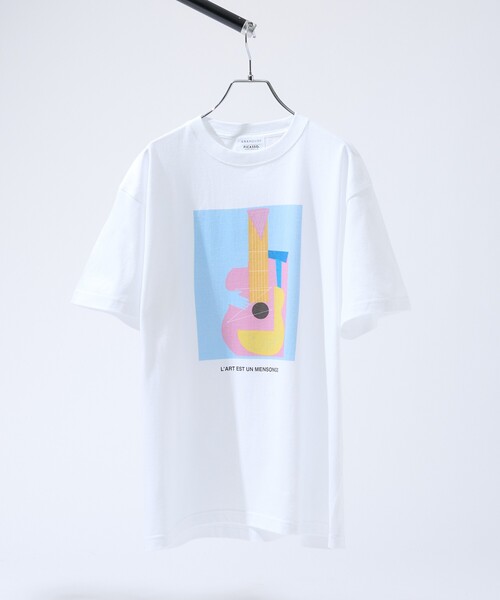 ABAHOUSE（アバハウス）の「【PABLO PICASSO】別注 インスパイアアート Tシャツ（Tシャツ/カットソー・メンズ・ホワイト系その他2/ホワイト系その他/ホワイト系その他3・46/48）」の4枚目の写真