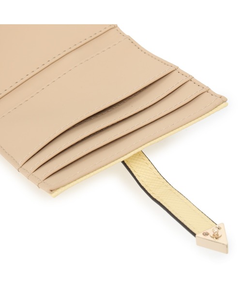 Guess（ゲス）の「GILDA Tab Card Case カードケース（カードケース・レディース・ライトイエロー/ブラック・ONE SIZE）」の9枚目の写真
