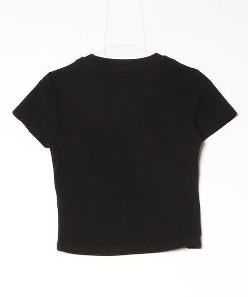.KOM（ドットコム）の「A'GEM/9 × .kom 『.KOM/ドットケーオーエム』グラフィッククロップ半袖Tシャツ（Tシャツ/カットソー・レディース・ホワイト/ブラック・FREE）」の6枚目の写真