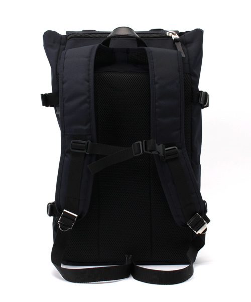 MAKAVELIC（マキャベリック）の「【MAKAVELIC】TRUCKS DOUBLE BELT DAYPACK（バックパック/リュック・メンズ・ホワイト/ネイビー・ﾌﾘ-）」の4枚目の写真