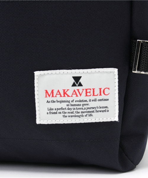 MAKAVELIC（マキャベリック）の「【MAKAVELIC】TRUCKS DOUBLE BELT DAYPACK（バックパック/リュック・メンズ・ホワイト/ネイビー・ﾌﾘ-）」の5枚目の写真