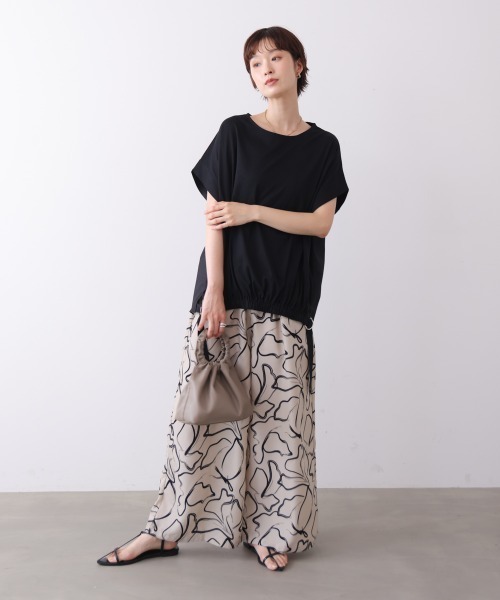 Bou Jeloud(ブージュルード)の「線柄ワイドパンツ(その他パンツ・レディース・ブラウン/ベージュ/ブラック・38)」の19枚目の写真
