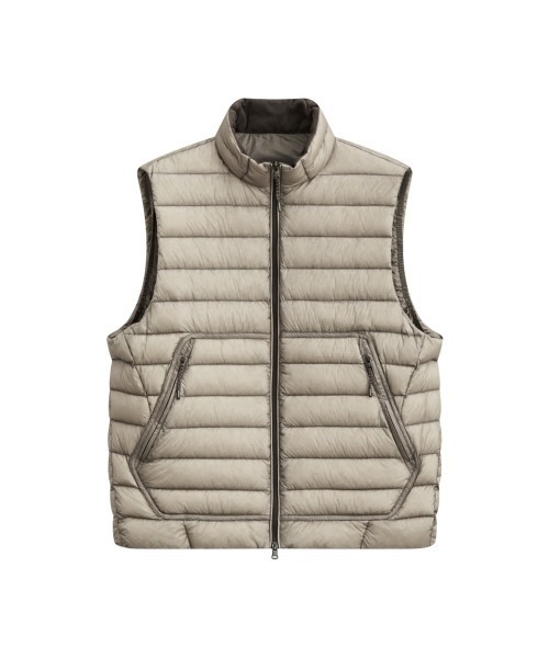 MODE COMMUTER(モードコミューター)の「LIGHT DOWN VEST(ダウンベスト・メンズ・ブラック/ベージュ・MEDIUM/LARGE)」の3枚目の写真