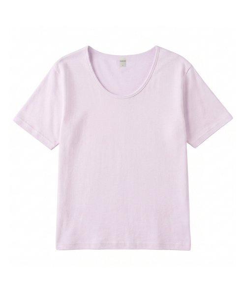 KIMDOH（キムド）の「Arca Cotton T-shirt（Tシャツ/カットソー・レディース・ライトピンク/ダークブラウン/ブラック/ライトグレー/スカイブルー/ネイビー/アイボリー/ライトグリーン・FREE）」の8枚目の写真