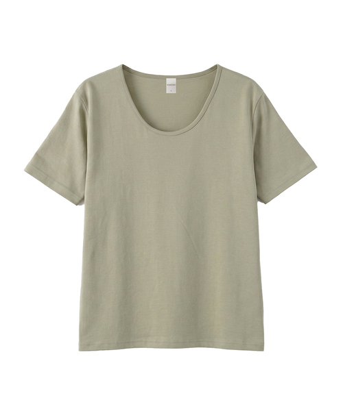 KIMDOH（キムド）の「Arca Cotton T-shirt（Tシャツ/カットソー・レディース・ライトピンク/ダークブラウン/ブラック/ライトグレー/スカイブルー/ネイビー/アイボリー/ライトグリーン・FREE）」の5枚目の写真